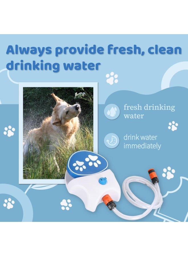 سيوسي Step-On Outdoor Pet Water Fountain, Automatic Dog Water Dispenser System with Fresh Flow Technology, Durable Pedal-Activated Drinking Toy for Large/Small Dogs, Weather-Resistant (Easy Clean) - Image 3